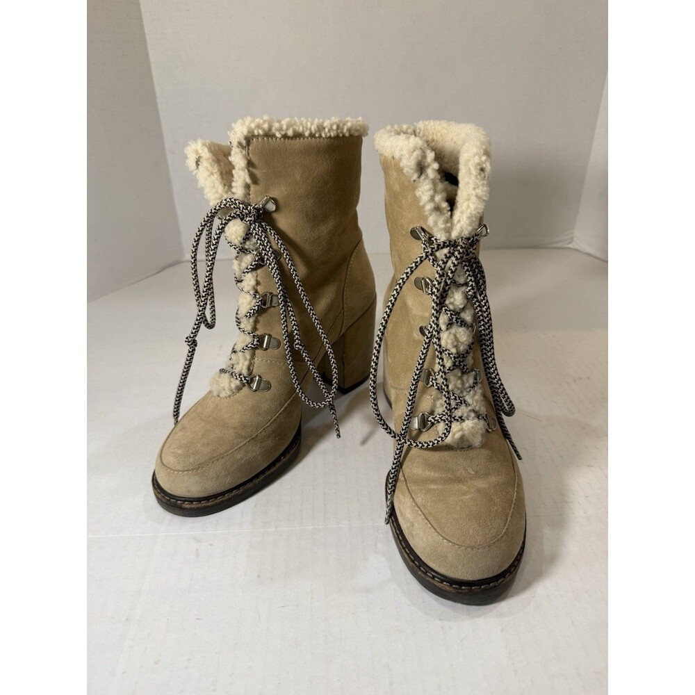 Stuart Weitzman Boots  Women's YUKON MOJAVE‎ SUEDE Lace-up MRSP $545 Size 8.5